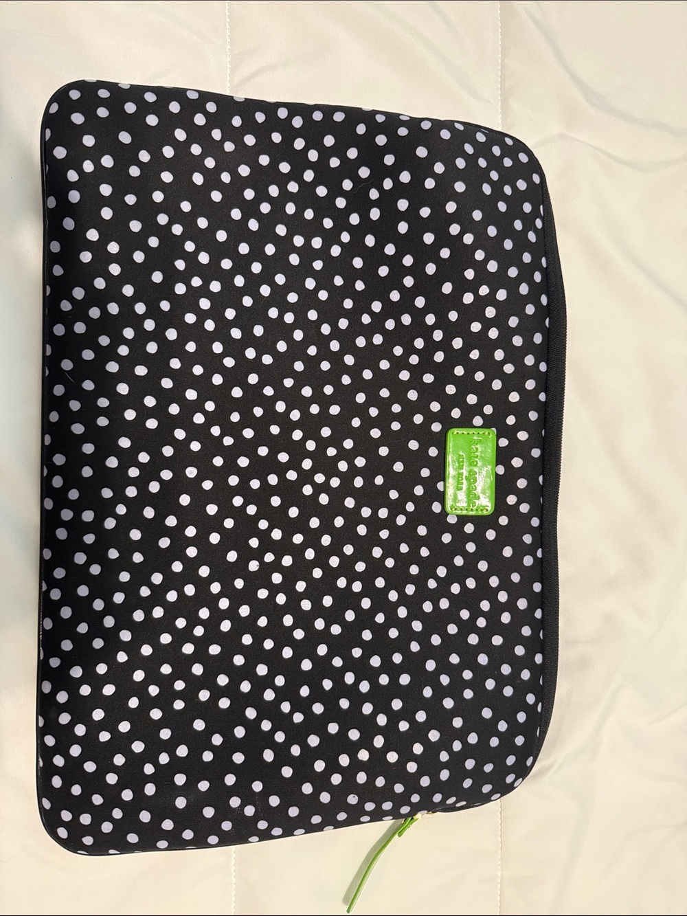 kate spade Black and White Polka Dot Laptop Sleeve